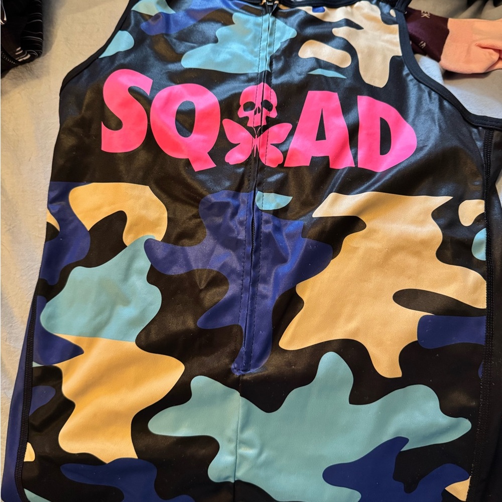 Squad Camo Women's Jersey - Blue, Black, Tan